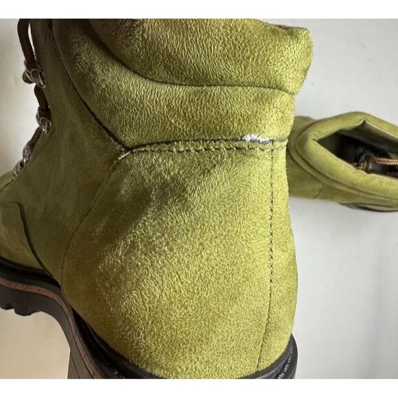 Journee Collection Womens 11 M Olive Green Lace Up Combat Boots DISPLAY FW3 - Picture 6 of 6